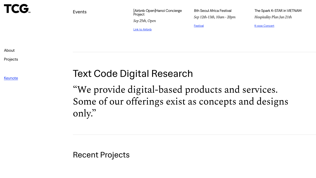 Text Consulting Group projects